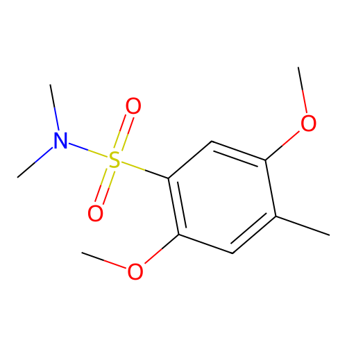 2,5-dimethoxy-N,N,4-trimethylbenzenesulfonamide structure