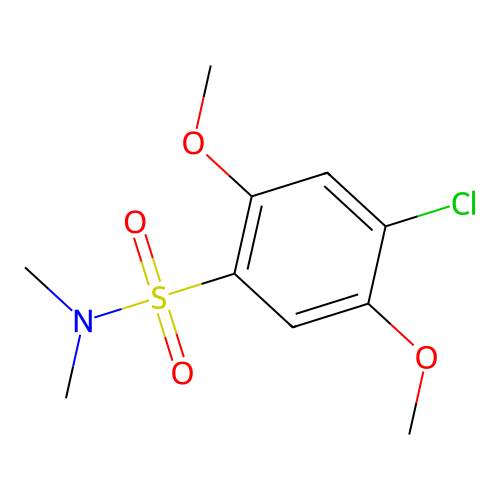 [(4-Chloro-2,5-dimethoxyphenyl)sulfonyl]dimethylamine structure