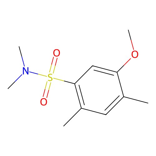 5-methoxy-N,N,2,4-tetramethylbenzenesulfonamide structure