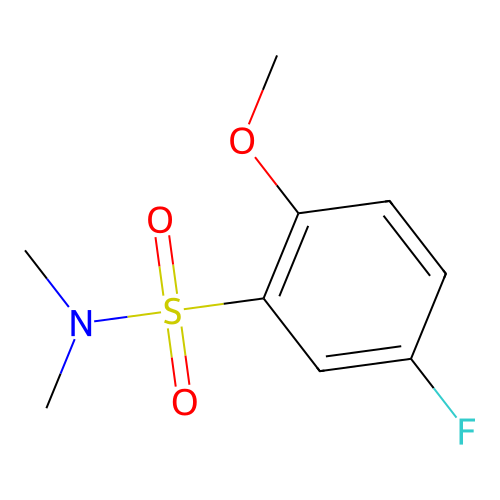 5-fluoro-2-methoxy-N,N-dimethylbenzenesulfonamide structure