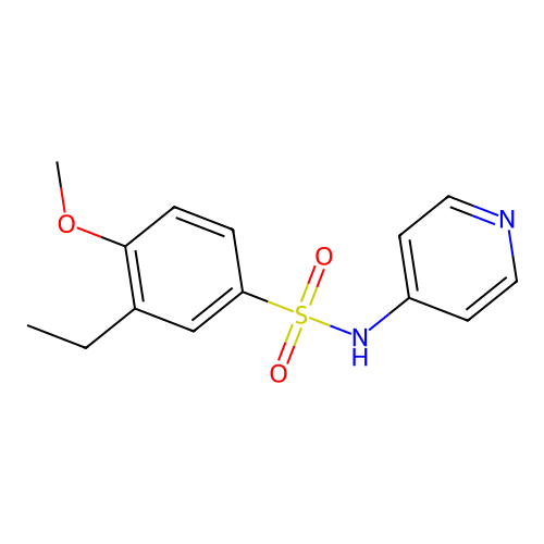 [(3-Ethyl-4-methoxyphenyl)sulfonyl]-4-pyridylamine structure