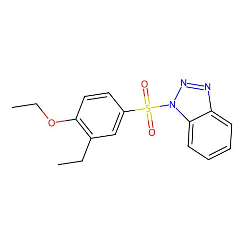 1-(4-Ethoxy-3-ethylphenyl)sulfonylbenzotriazole structure