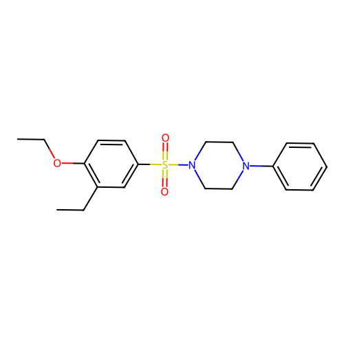 1-(4-Ethoxy-3-ethylphenyl)sulfonyl-4-phenylpiperazine structure