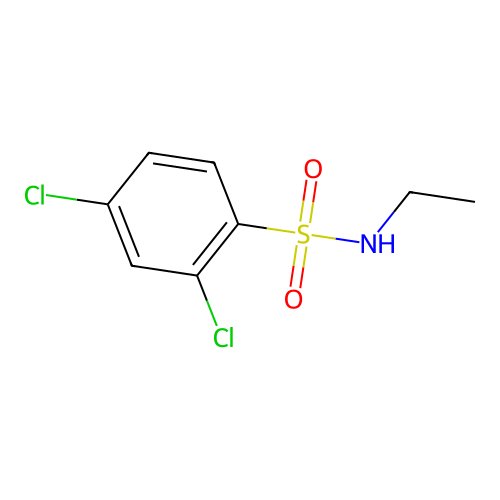 2,4-dichloro-N-ethylbenzenesulfonamide structure
