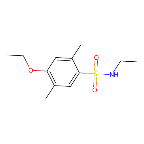 4-ethoxy-N-ethyl-2,5-dimethylbenzenesulfonamide structure