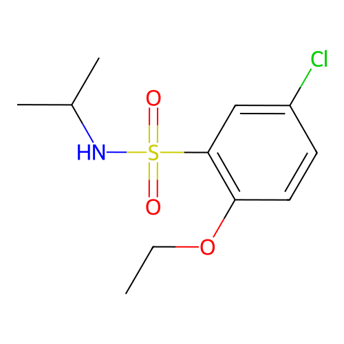 5-chloro-2-ethoxy-N-isopropylbenzenesulfonamide structure
