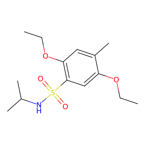 2,5-diethoxy-N-isopropyl-4-methylbenzenesulfonamide structure