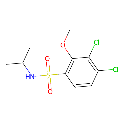 3,4-dichloro-N-isopropyl-2-methoxybenzenesulfonamide structure