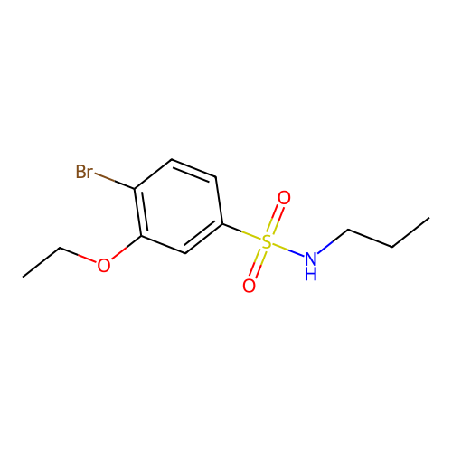 4-bromo-3-ethoxy-N-propylbenzenesulfonamide structure