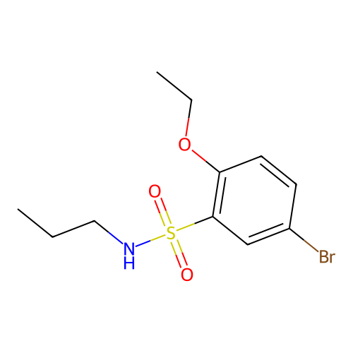 5-bromo-2-ethoxy-N-propylbenzenesulfonamide structure
