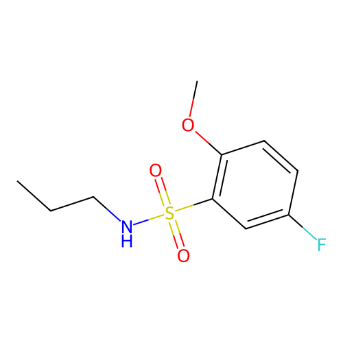 5-fluoro-2-methoxy-N-propylbenzenesulfonamide structure