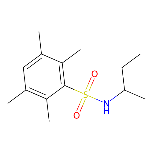 N-(butan-2-yl)-2,3,5,6-tetramethylbenzene-1-sulfonamide structure