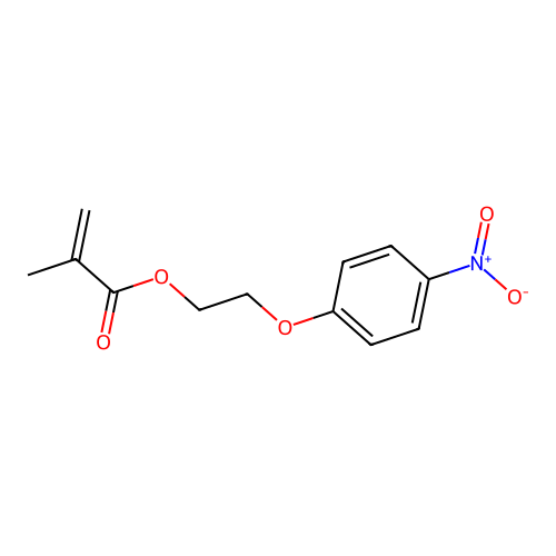 2-(4-Nitrophenoxy)ethyl methacrylate structure