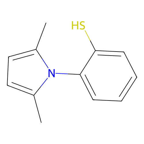 2-(2,5-dimethyl-1H-pyrrol-1-yl)benzenethiol structure