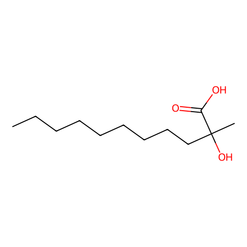 2-Hydroxy-2-methylundecanoic acid structure