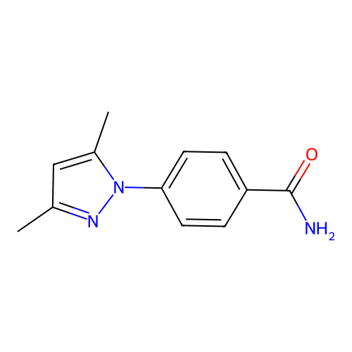 4-(3,5-Dimethyl-1H-pyrazol-1-yl)benzamide structure