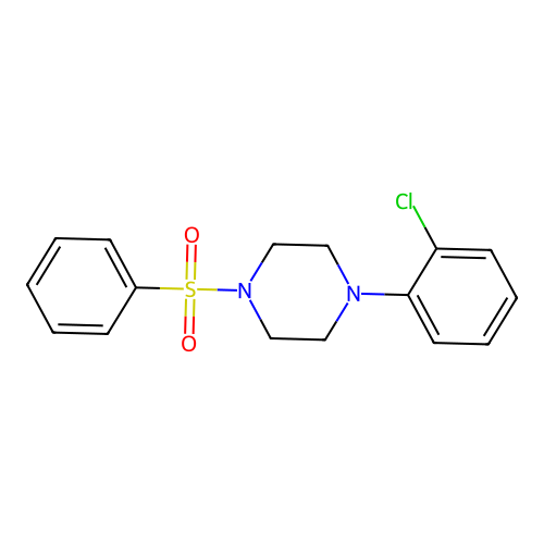 1-(Benzenesulfonyl)-4-(2-chlorophenyl)piperazine structure