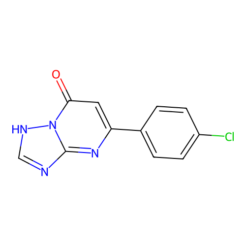 5-(4-chlorophenyl)[1,2,4]triazolo[1,5-a]pyrimidin-7(4H)-one structure