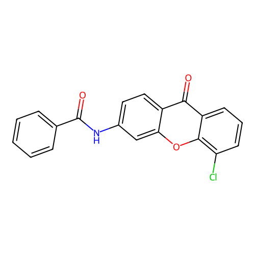 N-(5-chloro-9-oxo-9H-xanthen-3-yl)benzamide structure