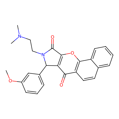 14-[2-(dimethylamino)ethyl]-13-(3-methoxyphenyl)-17-oxa-14-azatetracyclo[8.7.0.0^{2,7}.0^{12,16}]heptadeca-1,3,5,7,9,12(16)-hexaene-11,15-dione structure