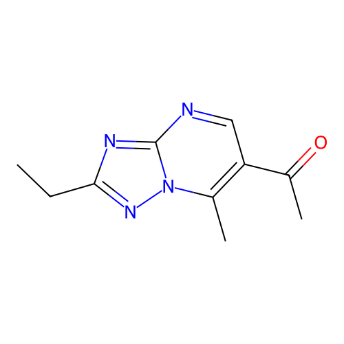 1-(2-Ethyl-7-methyl[1,2,4]triazolo[1,5-a]pyrimidin-6-yl)ethanone structure