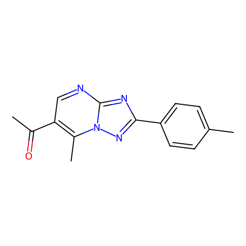 1-[7-Methyl-2-(4-methylphenyl)[1,2,4]triazolo[1,5-a]pyrimidin-6-yl]ethanone structure