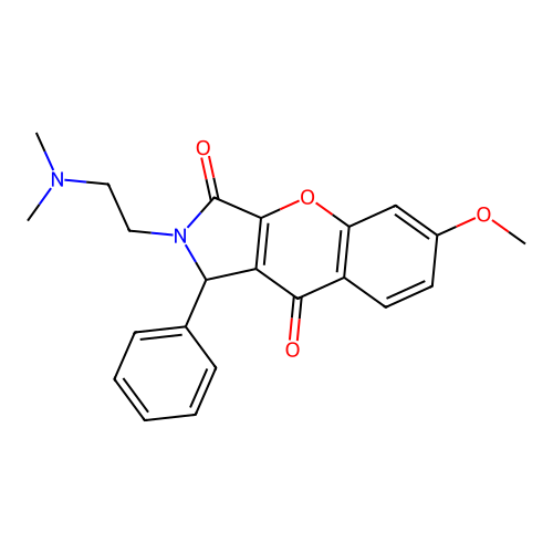 2-(2-(dimethylamino)ethyl)-6-methoxy-1-phenyl-1,2-dihydrochromeno[2,3-c]pyrrole-3,9-dione structure