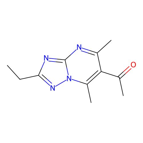 1-(2-Ethyl-5,7-dimethyl[1,2,4]triazolo[1,5-a]pyrimidin-6-yl)ethanone structure