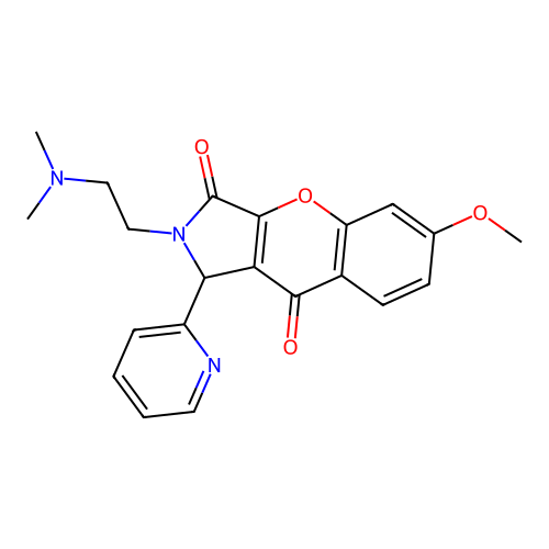 2-(2-(dimethylamino)ethyl)-6-methoxy-1-(pyridin-2-yl)-1,2-dihydrochromeno[2,3-c]pyrrole-3,9-dione structure