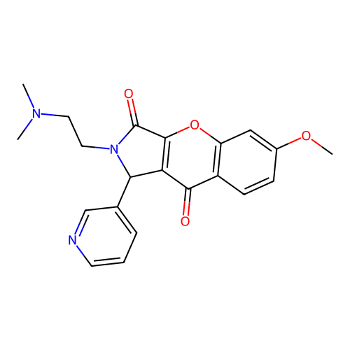 2-(2-(dimethylamino)ethyl)-6-methoxy-1-(pyridin-3-yl)-1,2-dihydrochromeno[2,3-c]pyrrole-3,9-dione structure