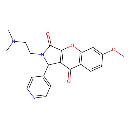 2-(2-(dimethylamino)ethyl)-6-methoxy-1-(pyridin-4-yl)-1,2-dihydrochromeno[2,3-c]pyrrole-3,9-dione structure