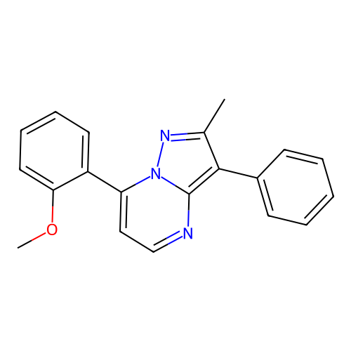 7-(2-Methoxyphenyl)-2-methyl-3-phenylpyrazolo[1,5-a]pyrimidine structure