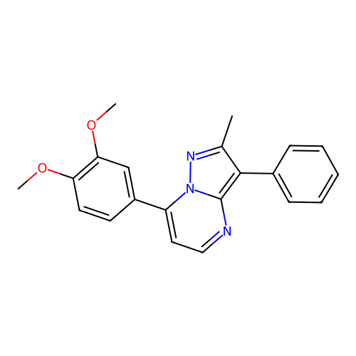 7-(3,4-Dimethoxyphenyl)-2-methyl-3-phenylpyrazolo[1,5-a]pyrimidine structure