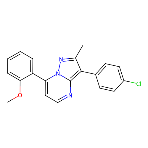 3-(4-Chlorophenyl)-7-(2-methoxyphenyl)-2-methylpyrazolo[1,5-a]pyrimidine structure