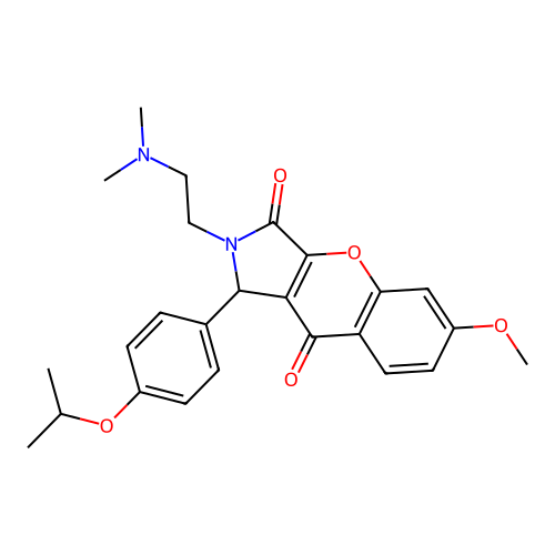 2-(2-(dimethylamino)ethyl)-1-(4-isopropoxyphenyl)-6-methoxy-1,2-dihydrochromeno[2,3-c]pyrrole-3,9-dione structure