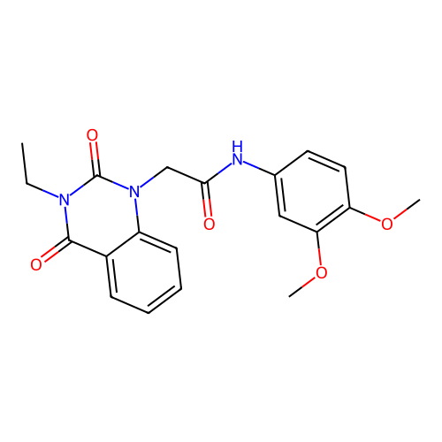 N-(3,4-dimethoxyphenyl)-2-(3-ethyl-2,4-dioxo-3,4-dihydroquinazolin-1(2H)-yl)acetamide structure