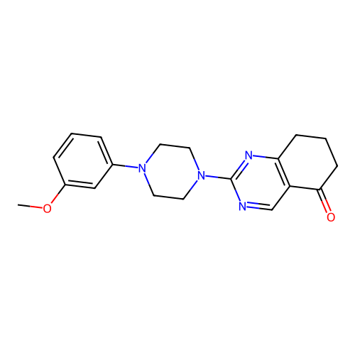 2-[4-(3-Methoxyphenyl)piperazinyl]-6,7,8-trihydroquinazolin-5-one structure