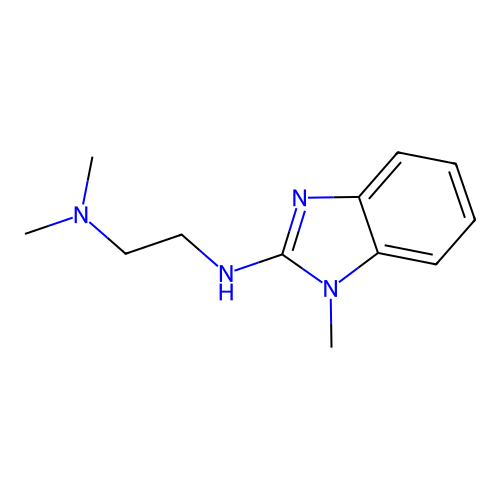 n1,n1-Dimethyl-n2-(1-methyl-1h-benzo[d]imidazol-2-yl)ethane-1,2-diamine structure