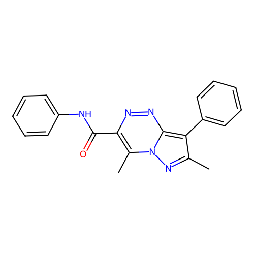 4,7-dimethyl-N,8-diphenylpyrazolo[5,1-c][1,2,4]triazine-3-carboxamide structure
