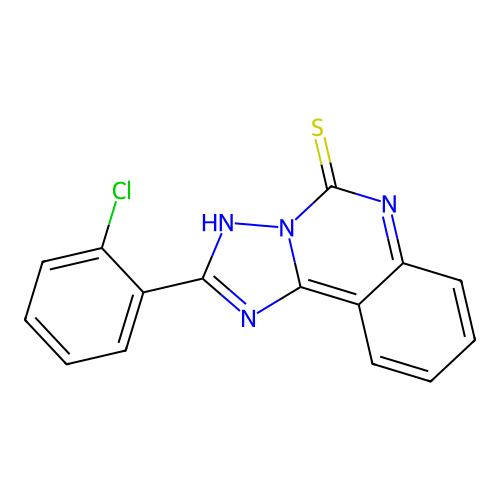 2-(2-Chlorophenyl)[1,2,4]triazolo[1,5-c]quinazoline-5-thiol structure