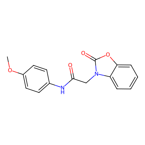N-(4-methoxyphenyl)-2-(2-oxo-1,3-benzoxazol-3-yl)acetamide structure