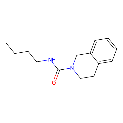 2-(N-Butylcarbamoyl)-1,2,3,4-tetrahydroisoquinoline structure