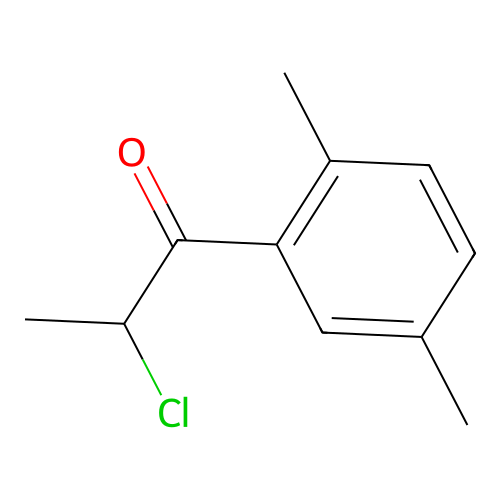 2-Chloro-1-(2,5-dimethylphenyl)propan-1-one structure