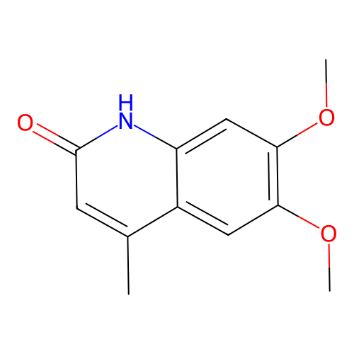 6,7-Dimethoxy-4-methyl-1,2-dihydroquinolin-2-one structure