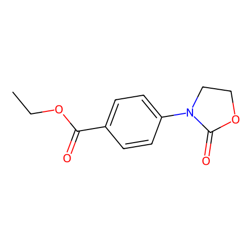 Ethyl p-(2-oxo-1,3-oxazolidin-3-yl)benzoate structure