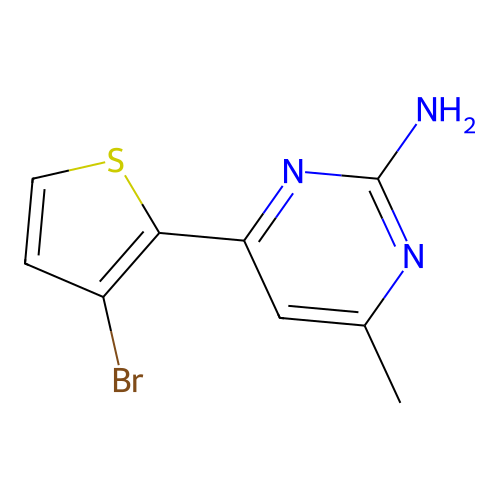 4-(3-Bromothiophen-2-yl)-6-methylpyrimidin-2-amine structure