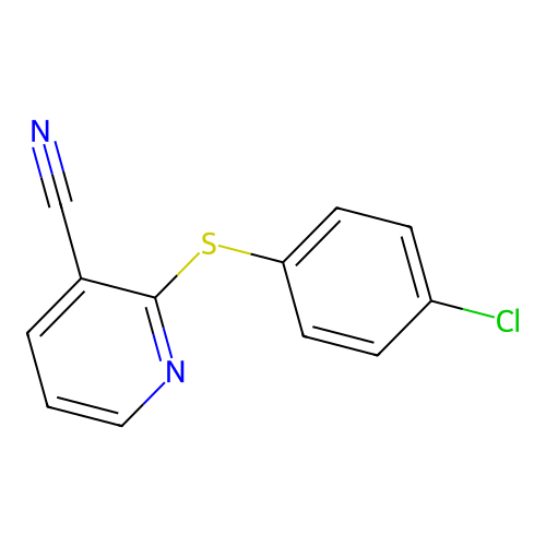 2-[(4-Chlorophenyl)sulfanyl]nicotinonitrile structure