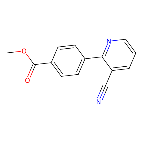 Methyl 4-(3-cyanopyridin-2-yl)benzoate structure