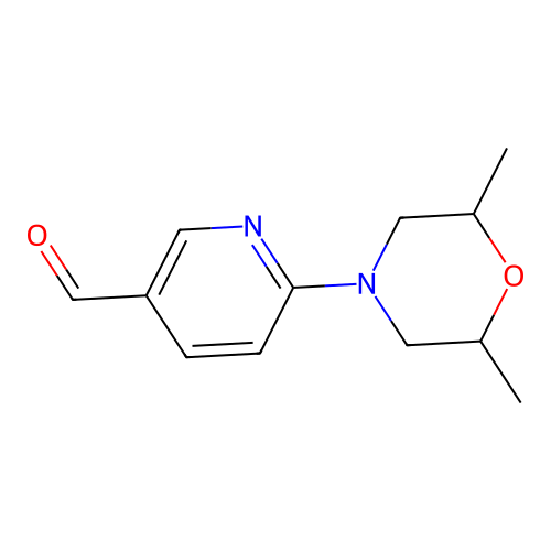 6-(2,6-Dimethylmorpholino)nicotinaldehyde structure