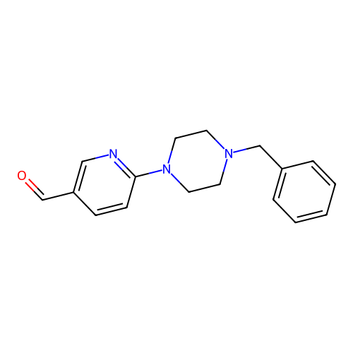 6-(4-Benzylpiperazino)nicotinaldehyde structure